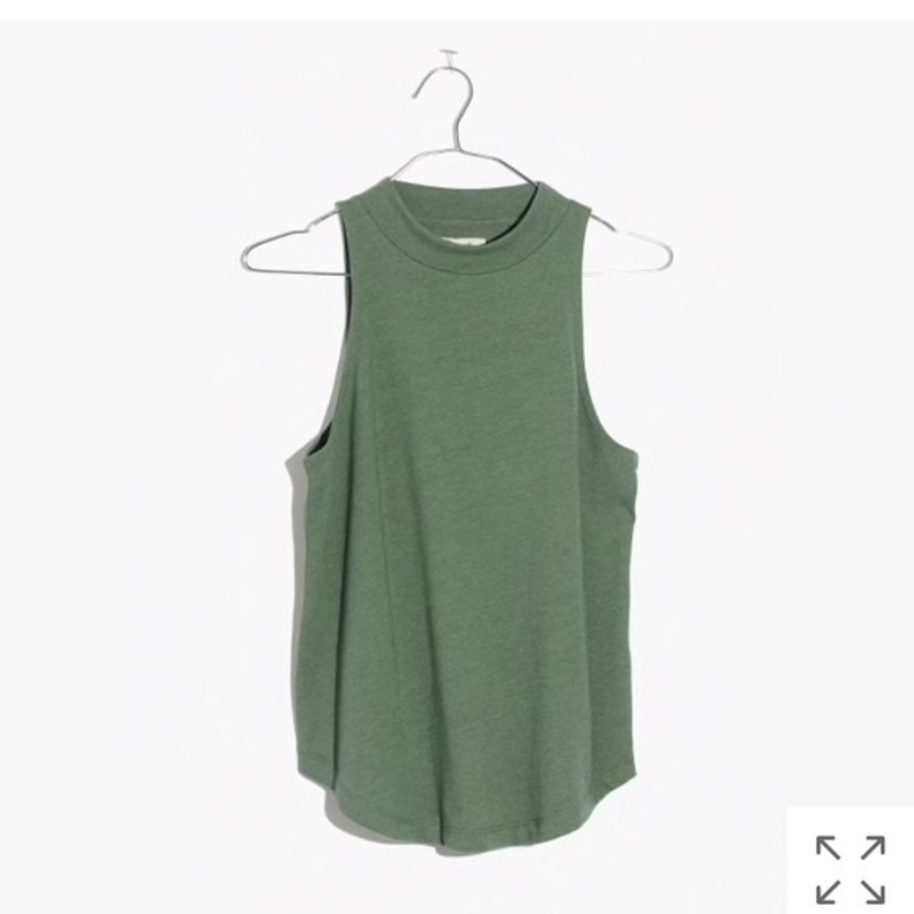Madewell Mockneck Shirttail Tank Top